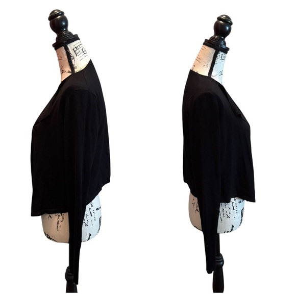 Express Cardigan Sweater Open Front Black Size Small NWT Lightweight - Picture 4 of 8